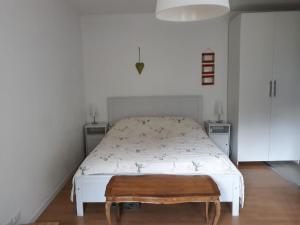 Łóżko lub łóżka w pokoju w obiekcie Bellavista Trieste