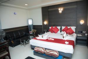 Postel nebo postele na pokoji v ubytování Moskva Hotel