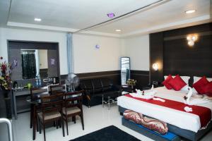 Postel nebo postele na pokoji v ubytování Moskva Hotel