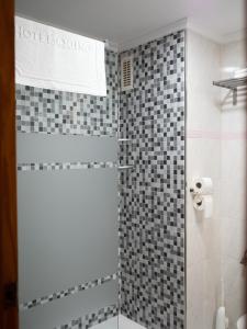 Koupelna v ubytování Hotel Quino