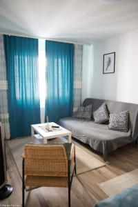 Zona de estar de Grand Central Station Apartment