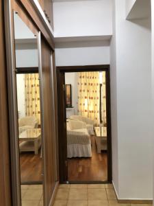 コンスタンツァにあるGarsoniera Alexandraの鏡付きの部屋の景色