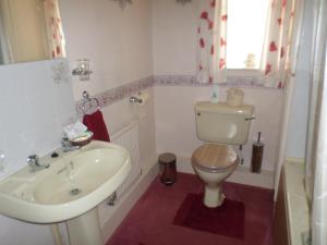 ein Bad mit einem WC und einem Waschbecken in der Unterkunft Hullerbank in Brampton