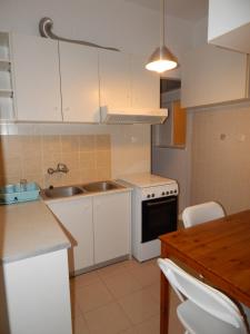 Kuchyň nebo kuchyňský kout v ubytování ATHENS RIVIERA SEA VIEW APARTMENT