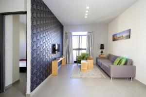 Χώρος καθιστικού στο Hillel 11 Hotel