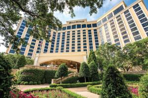 a view of the mgm grand hotel from the gardens at Beau Rivage Resort & Casino in Biloxi