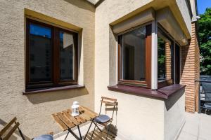 Balkón alebo terasa v ubytovaní Art Apartments