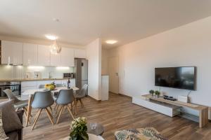 Kuchyňa alebo kuchynka v ubytovaní Luxury view apartments
