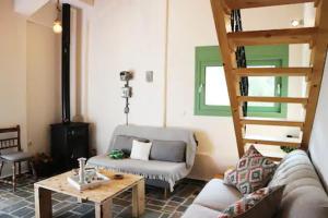 A seating area at luxurious apartments Angelina
