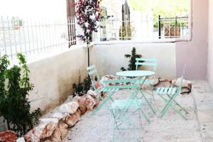 A patio or other outdoor area at luxurious apartments Angelina