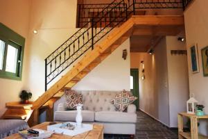 A seating area at luxurious apartments Angelina