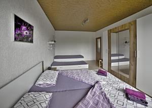 Postel nebo postele na pokoji v ubytování apartmány 2+1 u Klínovce