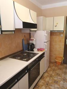 Kuchyň nebo kuchyňský kout v ubytování Apartments Sandra