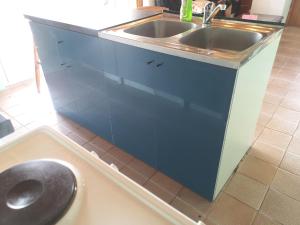 Kuchyň nebo kuchyňský kout v ubytování Apartments Sandra