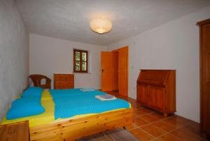 Postel nebo postele na pokoji v ubytování Nature house Jasenka