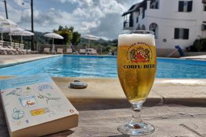 Bazén v ubytování Makris Apartments Arillas Corfu nebo v jeho okolí + 57 fotografií