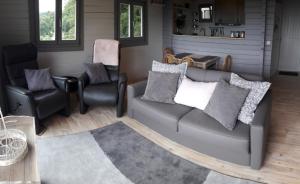 Posezení v ubytování Chalet de la Sablière