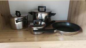 Kuchyň nebo kuchyňský kout v ubytování Apartmány Orlík - Loužek