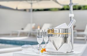 Bazén v ubytování Hotel Trogirski Dvori nebo v jeho okolí