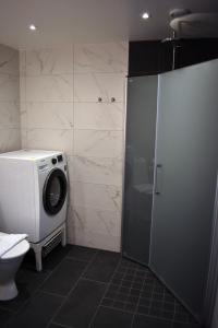 Koupelna v ubytování Håveruds hotell och konferens