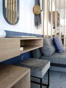 Posezení v ubytování Voula Seaside Apartments