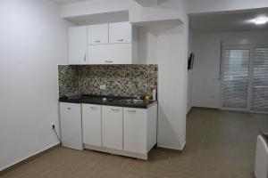 Kuchyň nebo kuchyňský kout v ubytování Zigovic Apartmani