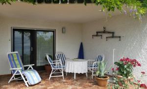 Patio nebo venkovní prostory v ubytování Ferienwohnung Sonja