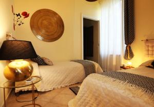 Letto o letti in una camera di LIGURIA home