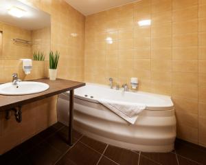 Kúpeľňa v ubytovaní Hotel Zawisza