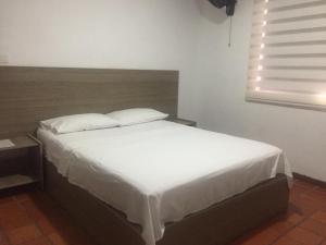 Postel nebo postele na pokoji v ubytování Hotel 42 Avenida