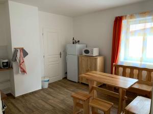 Kuchyň nebo kuchyňský kout v ubytování Apartmány Michaela