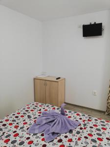 Postel nebo postele na pokoji v ubytování Casa Cristian