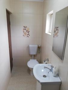 Koupelna v ubytování Casa Cristian