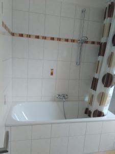 Ένα μπάνιο στο Ferienwohnung Menzel
