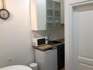 Kuchyň nebo kuchyňský kout v ubytování Apartmani SB 42