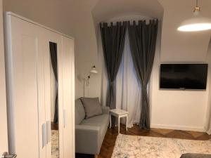 TV a/nebo společenská místnost v ubytování Apartmani SB 42