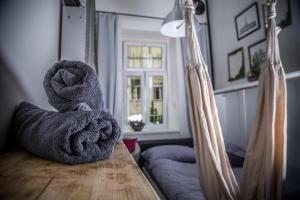 Posezení v ubytování Wake Up Wellness Hostel