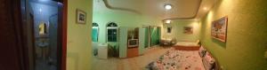 a hallway of a house with a living room at Vila Anastas in Ohrid