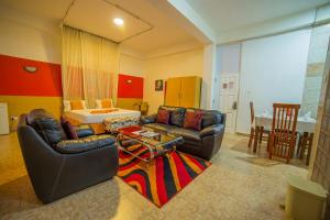 Posezení v ubytování Eureka Place Hotel Kampala