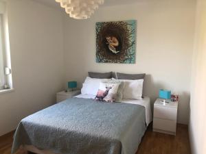 Postel nebo postele na pokoji v ubytování Sea View Kozino