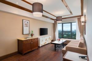 Televisyen dan/atau pusat hiburan di Kantharyar Serviced Apartment