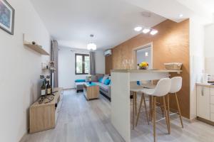 Kuchyň nebo kuchyňský kout v ubytování Apartment Medusa