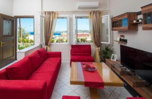 Posedenie v ubytovaní Villa Irene Syros