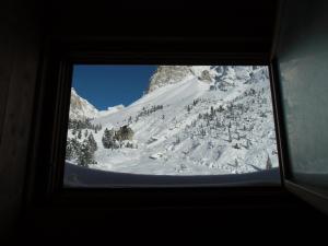 Rifugio Stella Alpina Spiz Piaz per escursionisti v zimě