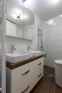 Koupelna v ubytování Apartment Sebastijan