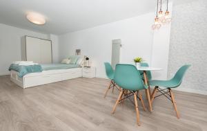 Posteľ alebo postele v izbe v ubytovaní Fantásticos Lofts Malagueta