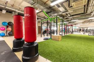 Fitness centrum a/nebo fitness zařízení v ubytování Rezidence Fontána