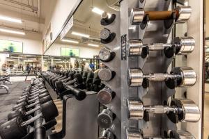 Fitness centrum a/nebo fitness zařízení v ubytování Rezidence Fontána