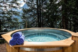 アローザにあるBlatter's Arosa Hotel & Bella Vista SPAのホットタブ(タオル2枚付)