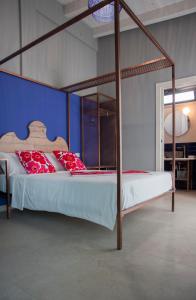 Кровать или кровати в номере B&B DEL CORSO FOGGIA con parcheggio custodito